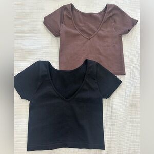 Seamless ribbed tops